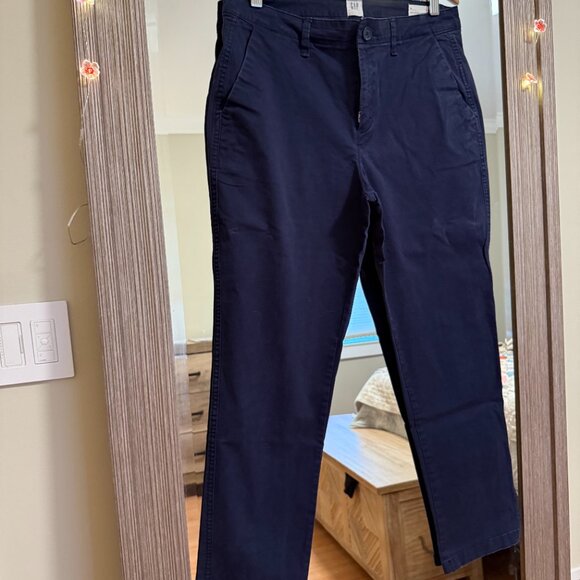 GAP Vintage Girlfriend Khaki Pants – Navy Blue – Size 8 - Picture 1 of 5